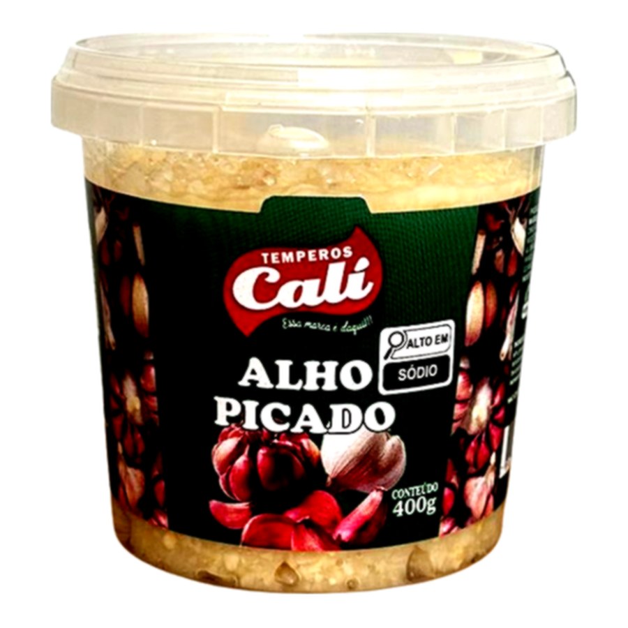 Alho Picado 400g — Temperos Cáli