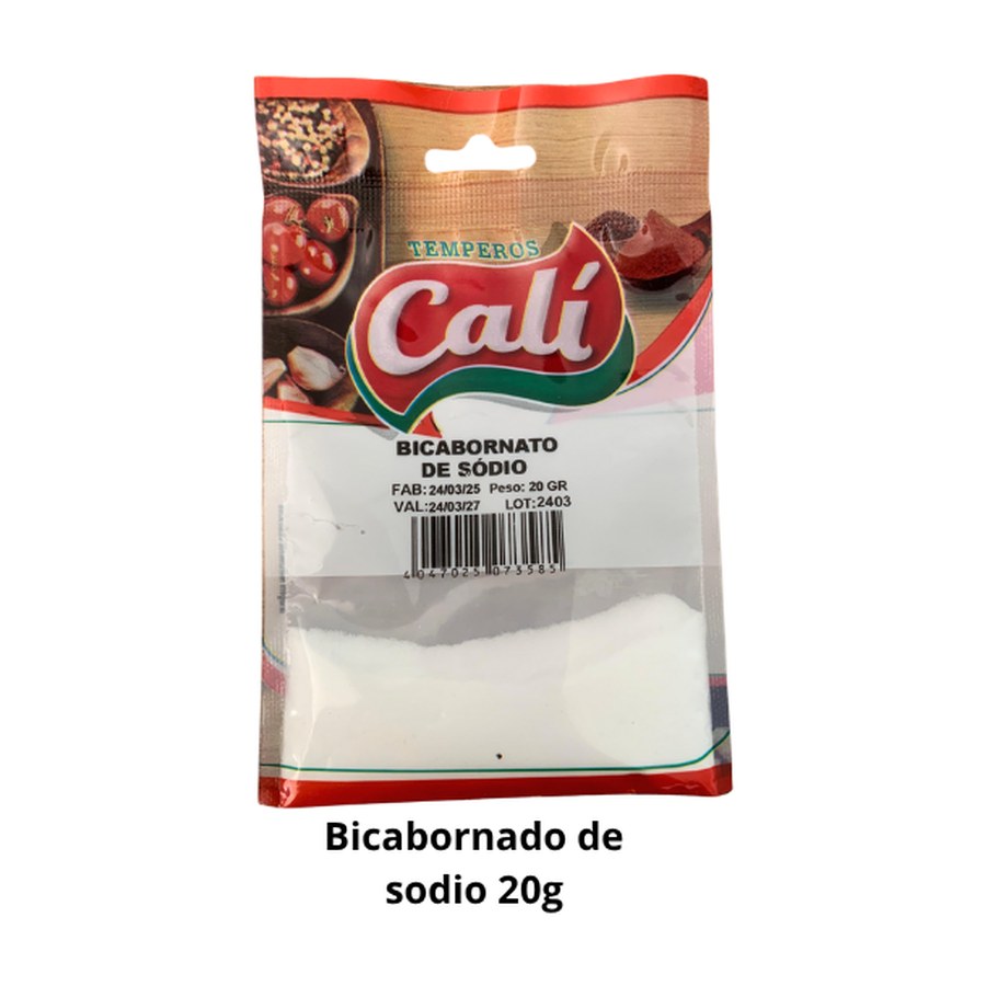 Bicarbonato de Sódio 20g — Temperos Cáli