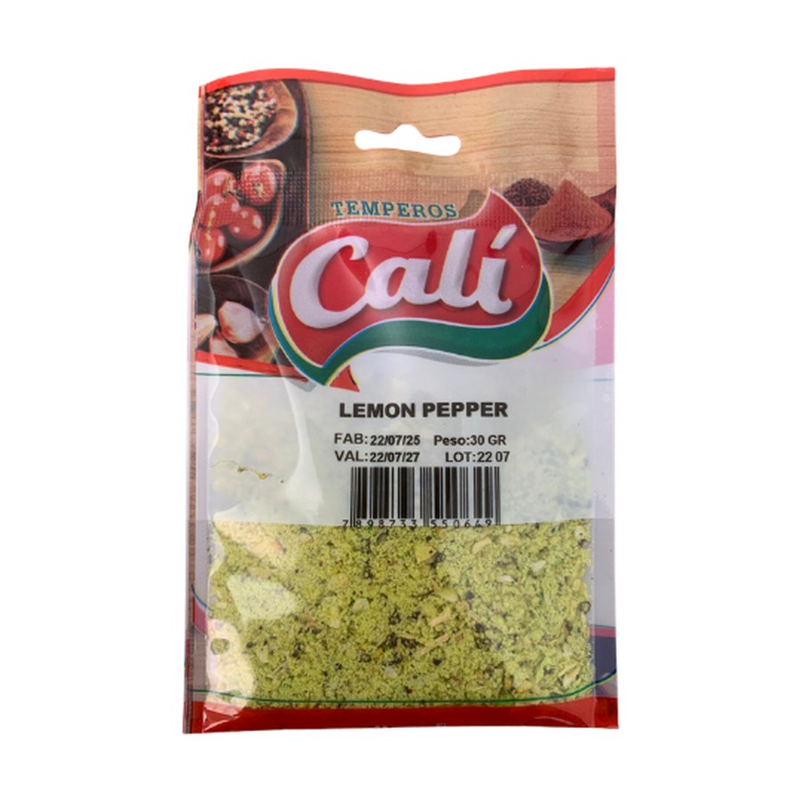 Lemon Pepper 30g — Temperos Cáli