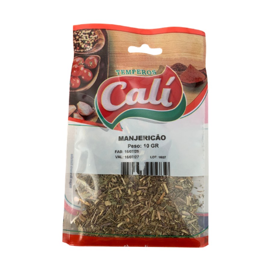 Manjericão 10g — Temperos Cáli