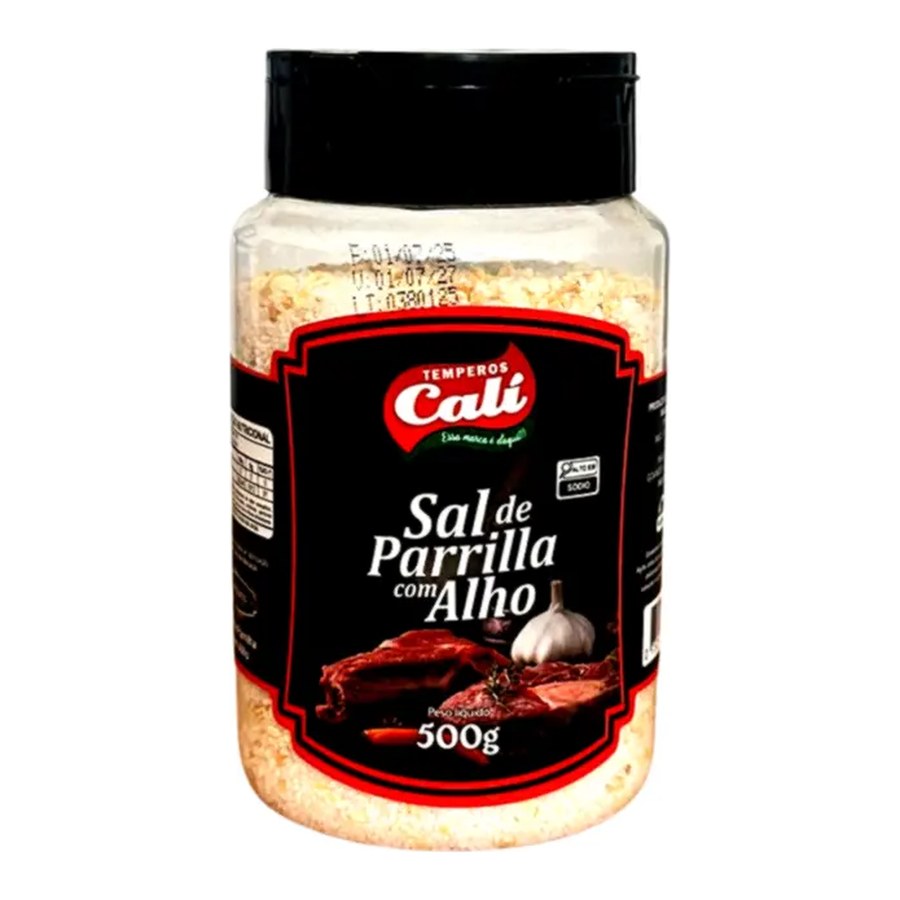 Sal de Parrilla com Alho 500g — Temperos Cáli