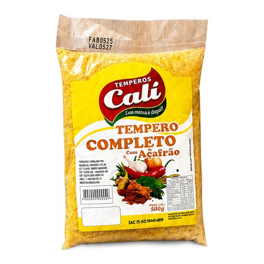 Tempero Completo com Açafrão 500g sachê — Temperos Cáli