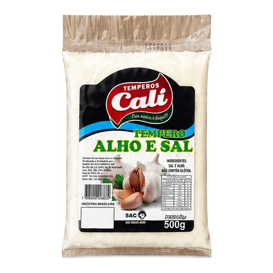 Tempero Alho e Sal Sachê 500g — Temperos Cáli
